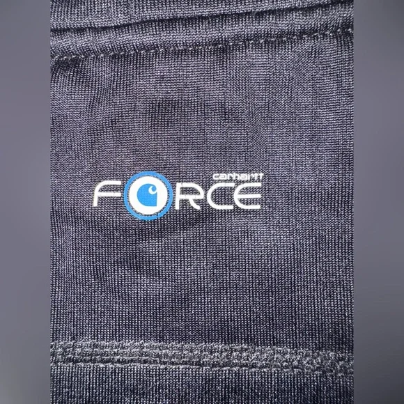 Carhartt Force® Mid/Heavy Thermal Long-Sleeve Shirt – Black – Waffle Knit - Picture 3 of 5